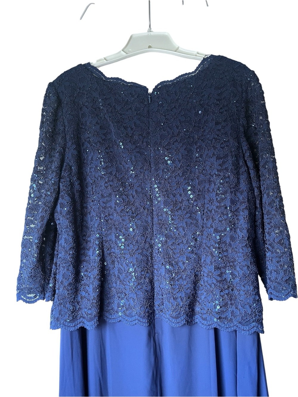 Alex Evenings Sequin Embellished Lace Top Gown Size 16W NWOT - Picture 9 of 14